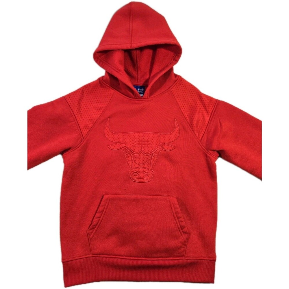 Boys Chicago Bulls NBA Pullover Red Hoodie Size 8